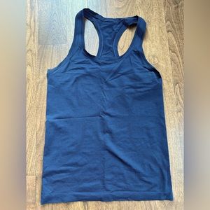 Lululemon Swiftly Tech Racerback Tank Top, size 6, navy blue